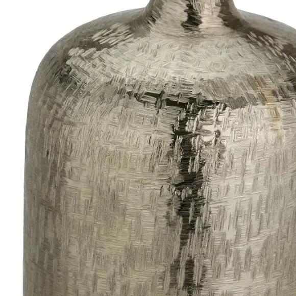 Hammered Metal Vase - Gold, Aluminium