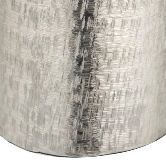 Hammered Metal Vase - Silver, Aluminium