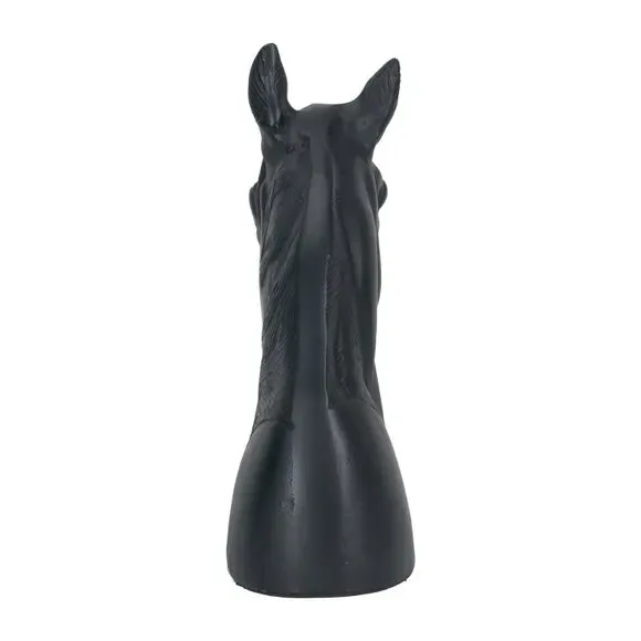 Horse Head Ornament - Black, Cast Aluminium