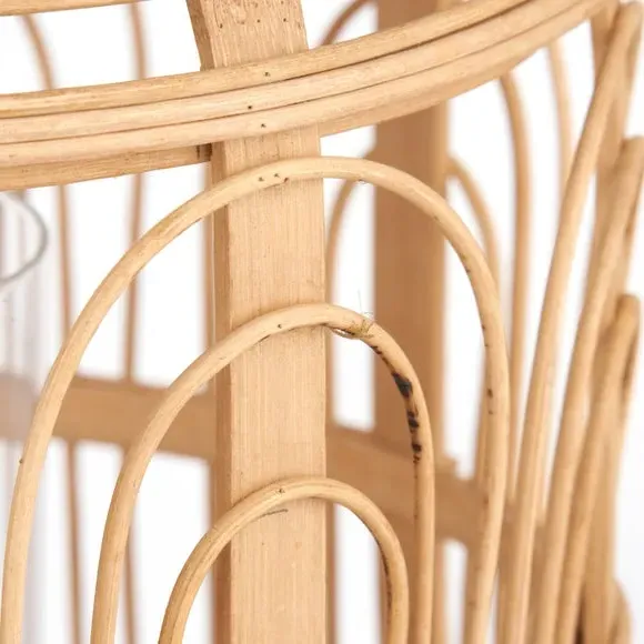 Hurricane Candle Lantern - Natural, Bamboo