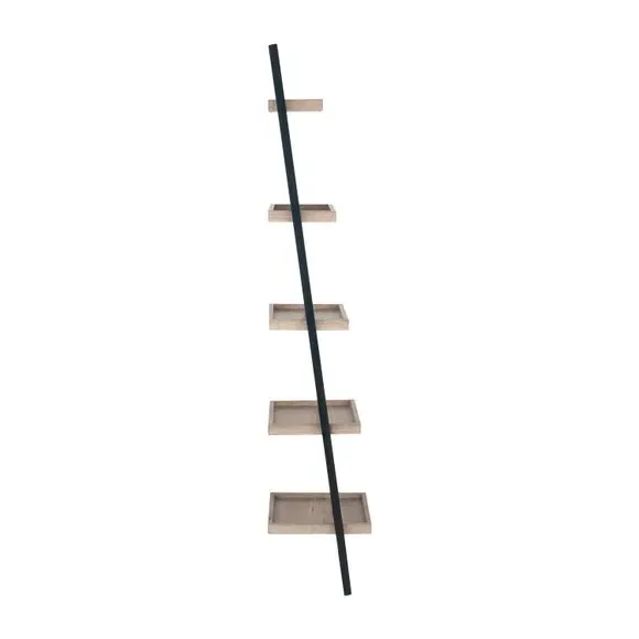 Ladder Shelving Unit - Natural, Wood Effect