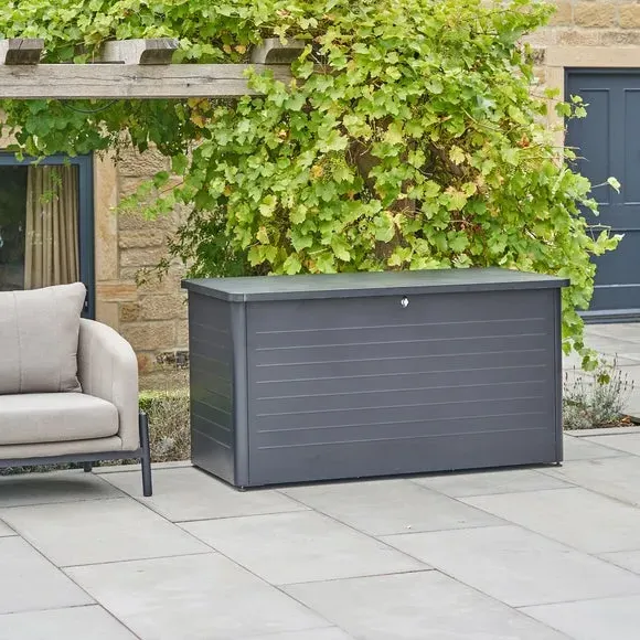 Large Cushion Box with Gas Lift - Anthracite, Steel