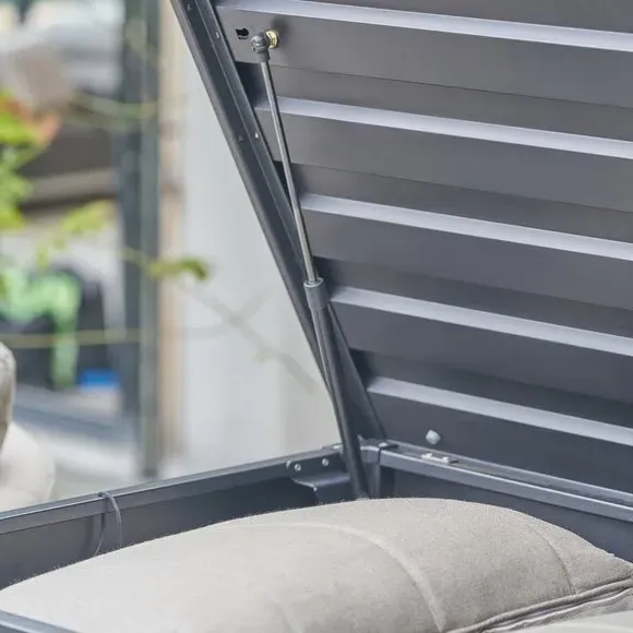 Large Cushion Box with Gas Lift - Anthracite, Steel