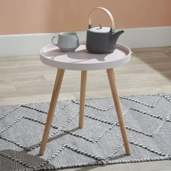 Large Side Table - Blush, Pine Wood image