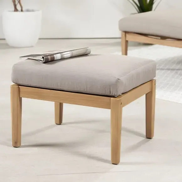 Malta Footstool - Natural image