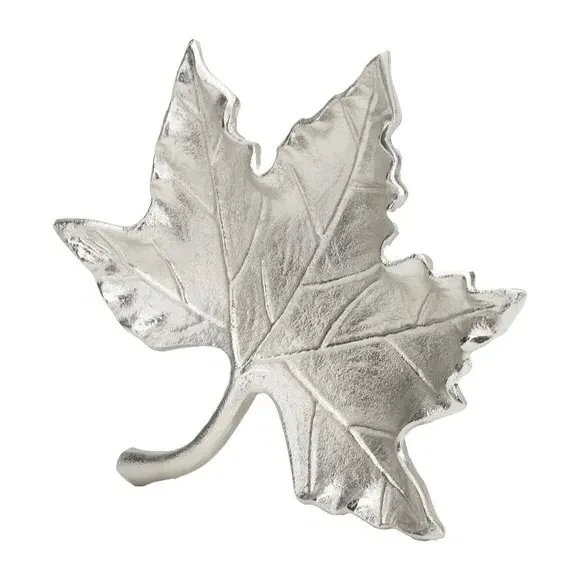 Oak Leaf Bowl - Silver, Cast Aluminium