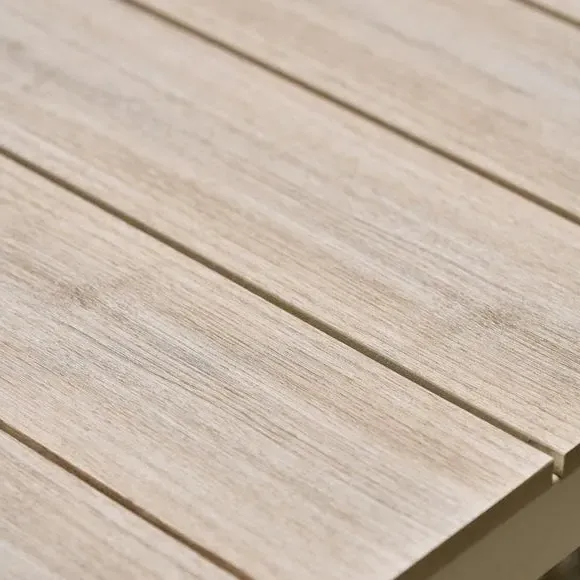 Outdoor Bench Set with Table - Latte, Aluminium