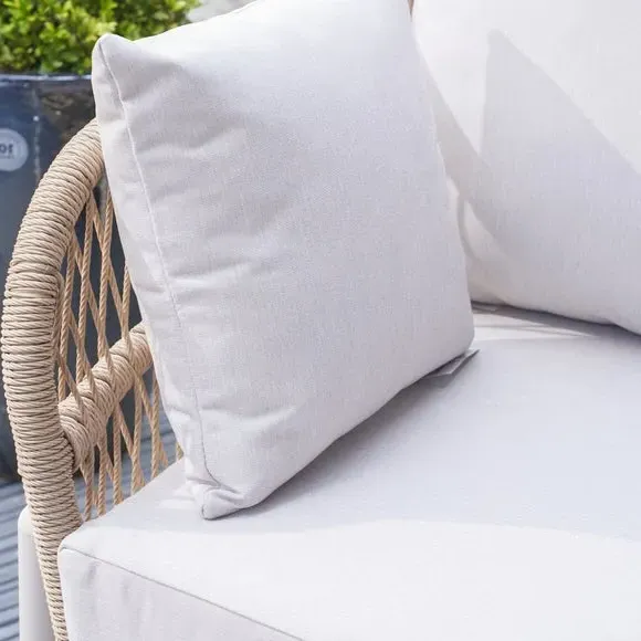 Outdoor Sofa Table Set - Latte, Aluminium