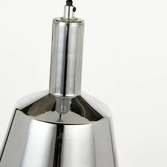 Pendant Light with Adjustable Height - Grey, Glass
