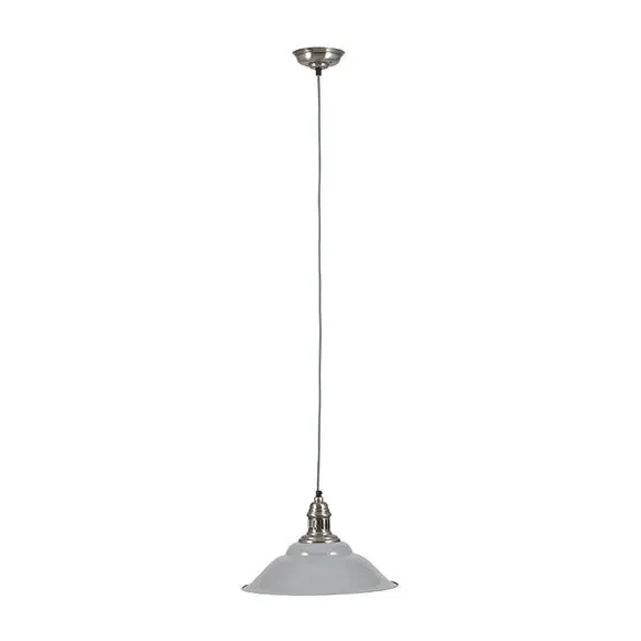 Pendant Light with Adjustable Height - Silver, Metal