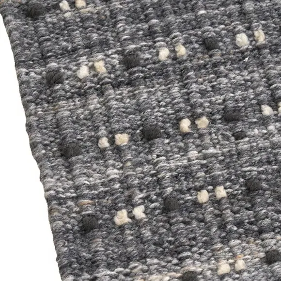 Rectangle Indoor Outdoor Rug - Grey, Polyester