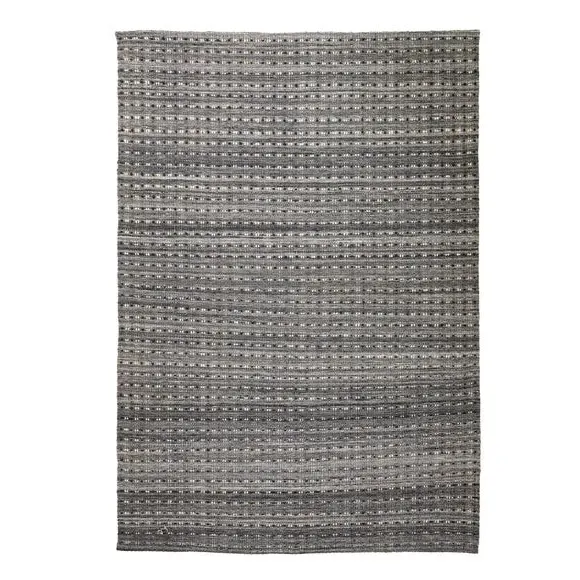 Rectangle Indoor Outdoor Rug - Grey, Polyester