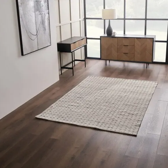 Rectangle Indoor Outdoor Rug - Natural, Polyester