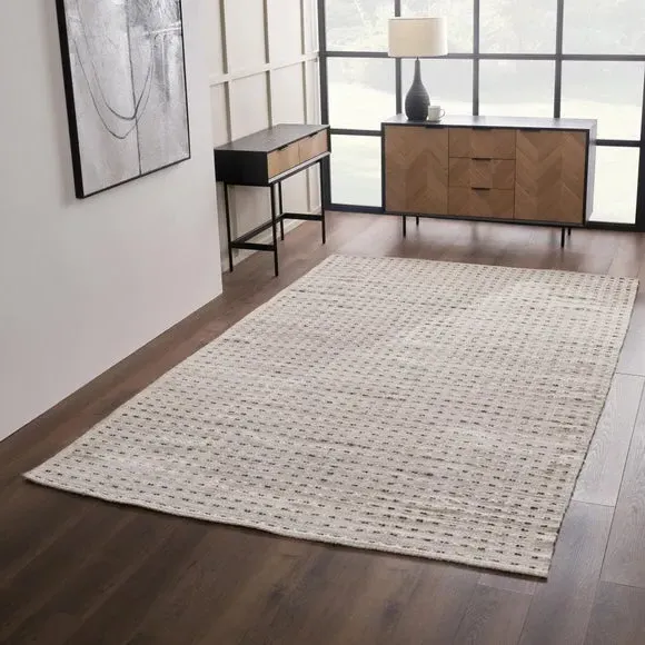 Rectangle Indoor Outdoor Rug - Natural, Polyester