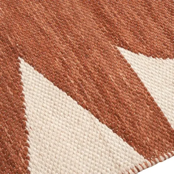 Rectangle Indoor Outdoor Rug - Terracotta, Polyester