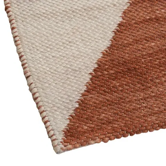 Rectangle Indoor Outdoor Rug - Terracotta, Polyester
