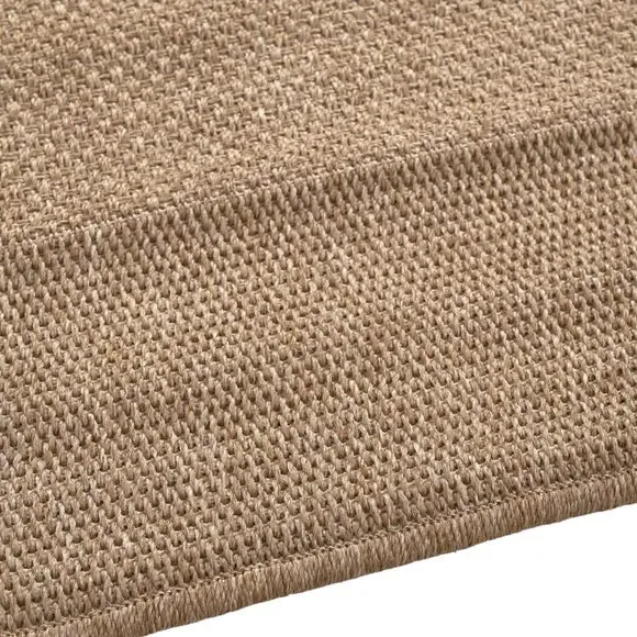 Rectangle Rug with Border Design - Natural