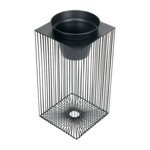 Rectangular Plant Stand - Black, Metal Wire