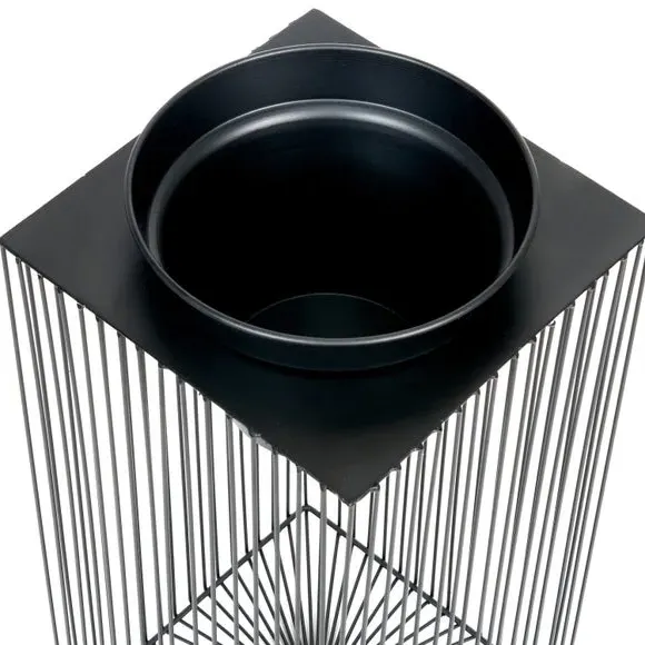 Rectangular Plant Stand - Black, Metal Wire