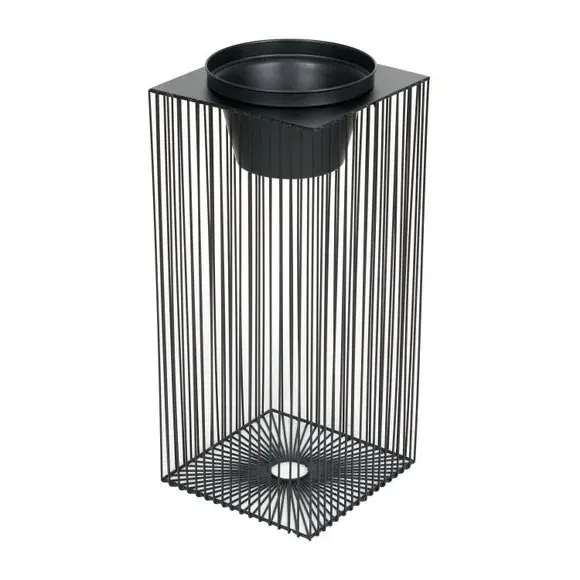 Rectangular Plant Stand - Black, Metal Wire