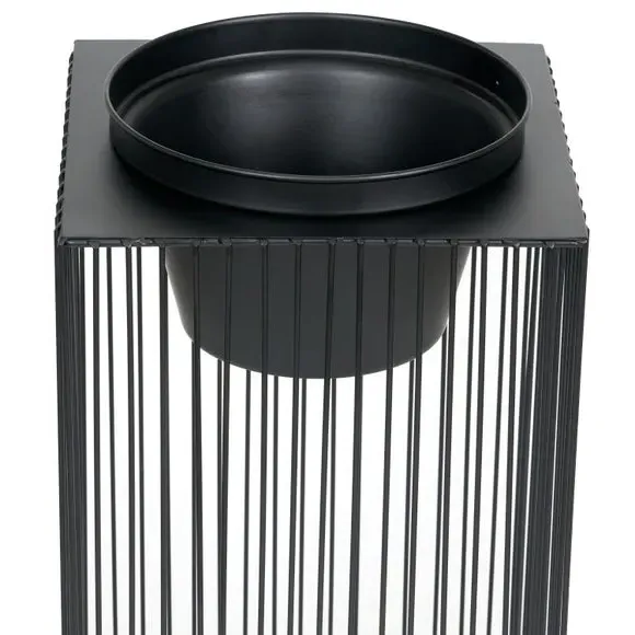 Rectangular Plant Stand - Black, Metal Wire