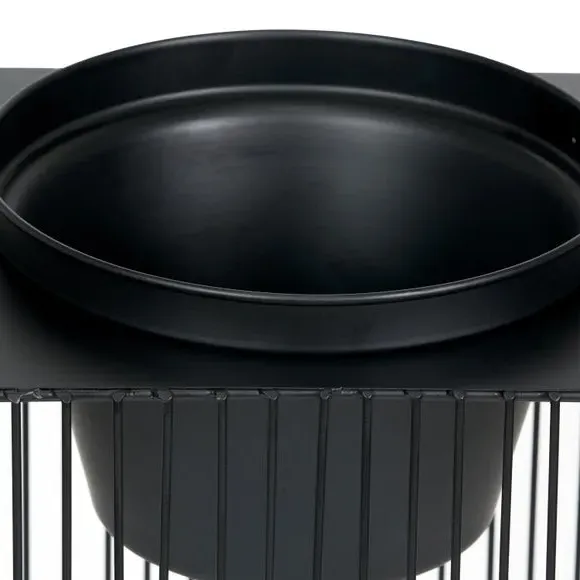 Rectangular Plant Stand - Black, Metal Wire