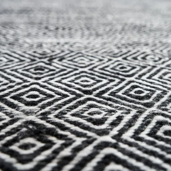 Rectangular Rug Indoor Outdoor - Black