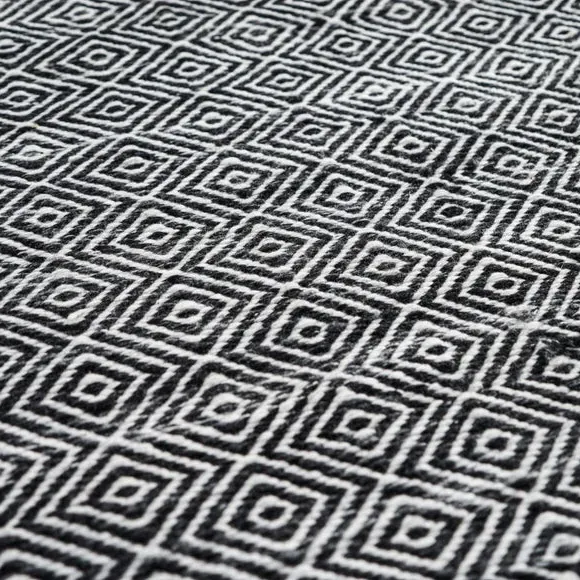 Rectangular Rug Indoor Outdoor - Black