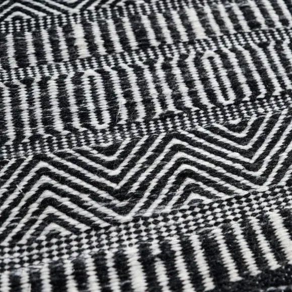 Rectangular Rug Indoor Outdoor - Black