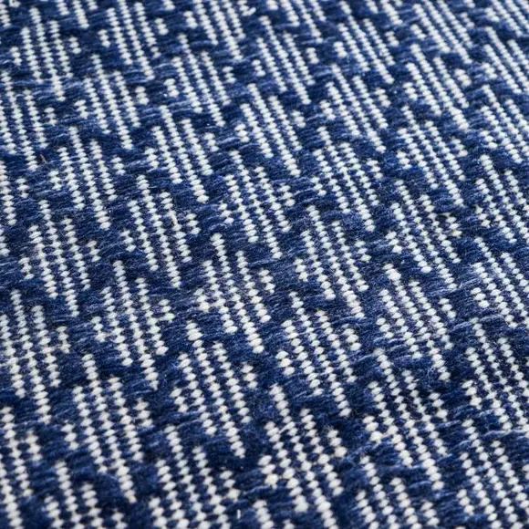 Rectangular Rug Indoor Outdoor - Denim Blue