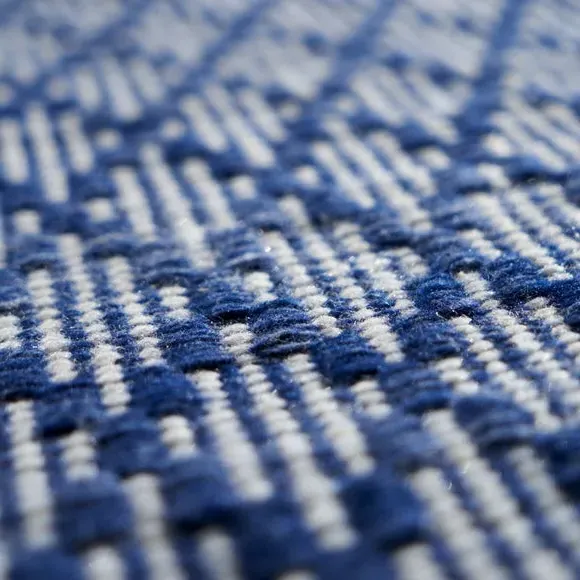 Rectangular Rug Indoor Outdoor - Denim Blue