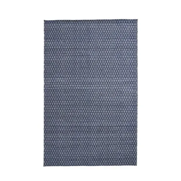Rectangular Rug Indoor Outdoor - Denim Blue