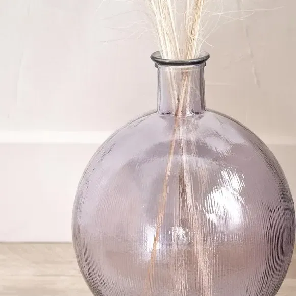 Round Bottle Vase - Lilac, Glass