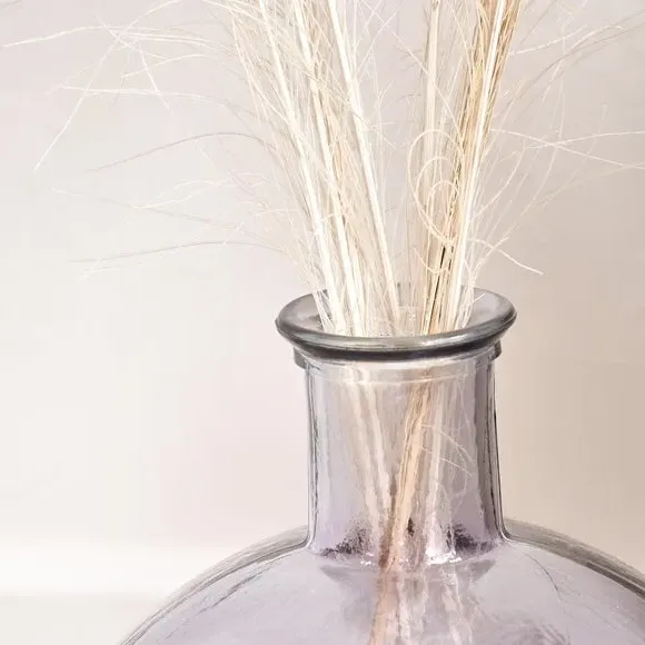 Round Bottle Vase - Lilac, Glass