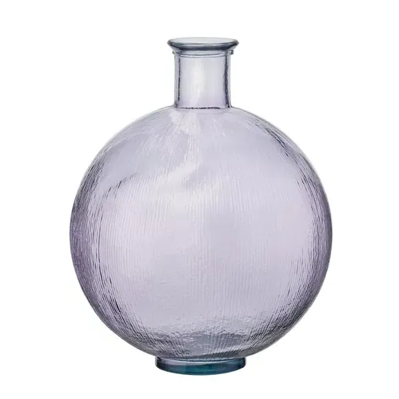Round Bottle Vase - Lilac, Glass