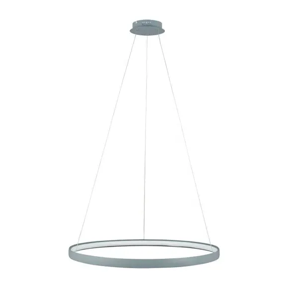 Round Ceiling Light with LED - Grey, Metal