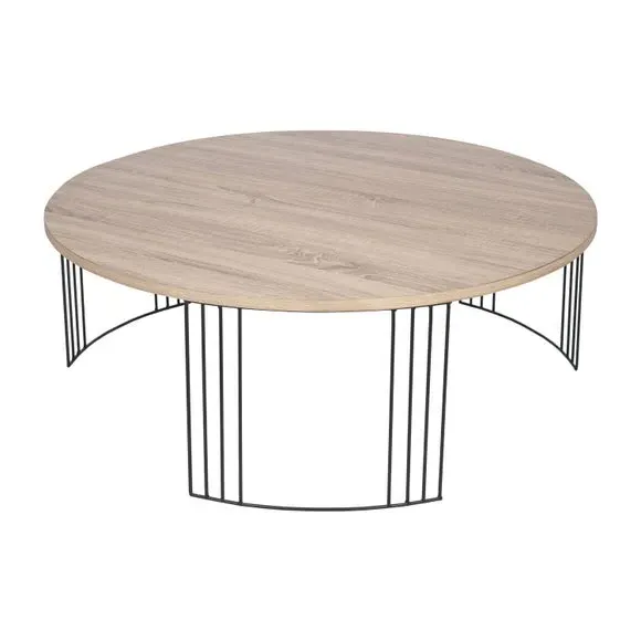 Round Coffee Table - Natural, Wood Effect