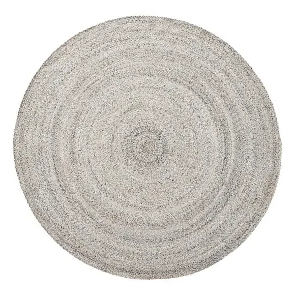 Round Rug Indoor Outdoor - Grey, Tweed