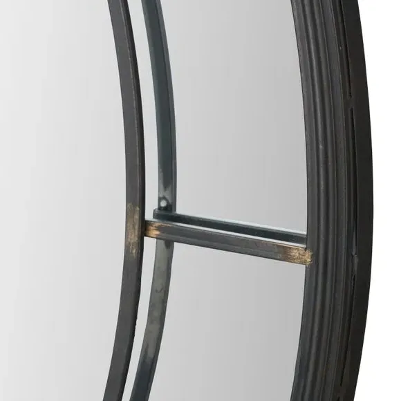 Round Wall Mirror - Bronze, Metal