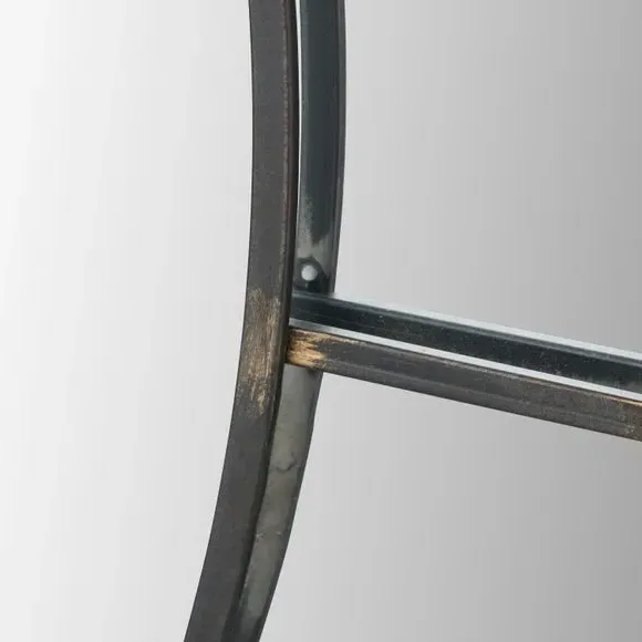 Round Wall Mirror - Bronze, Metal
