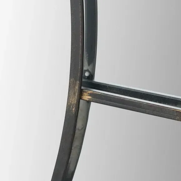 Round Wall Mirror - Bronze, Metal