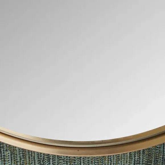 Round Wall Mirror Slim Frame - Gold, Metal