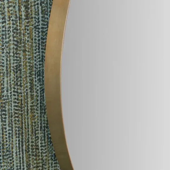 Round Wall Mirror Slim Frame - Gold, Metal