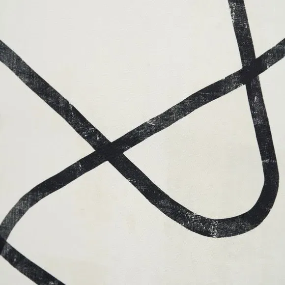 Set of 2 Framed Canvas Prints - Black, Beige