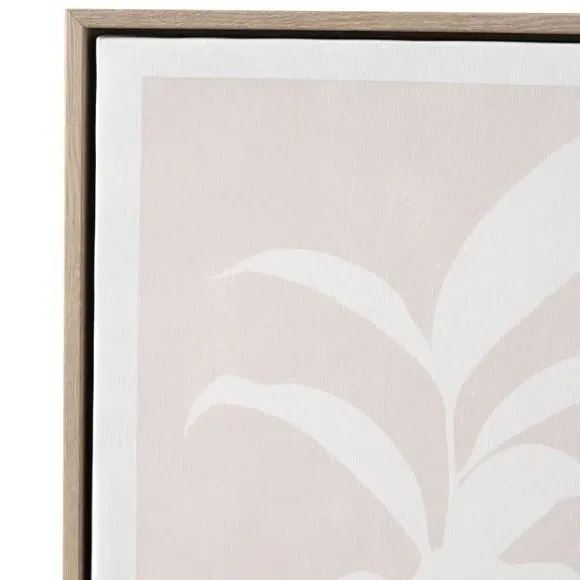 Set of 2 Framed Canvas Prints - Black, Natural
