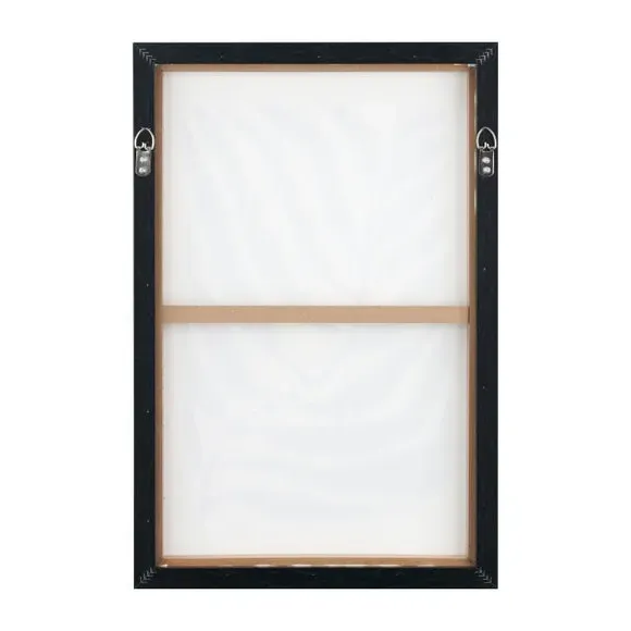 Set of 2 Framed Canvas Prints - Black, Recycled