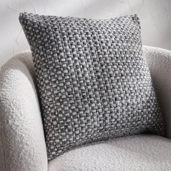 Set of 3 Square Scatter Cushions - Grey image