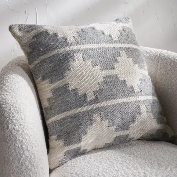 Set of 3 Square Scatter Cushions - Grey image