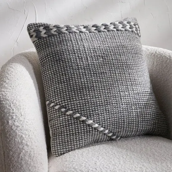 Set of 3 Square Scatter Cushions - Sage, Recycled image
