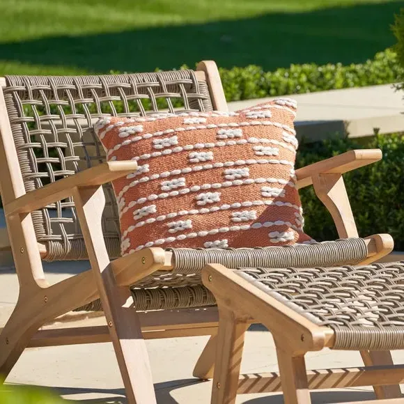 Set of 3 Square Scatter Cushions - Terracotta